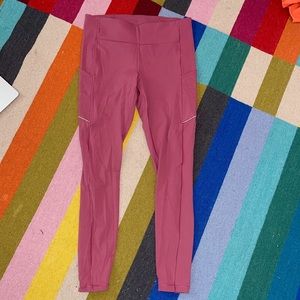 LULULEMON Pink Speed Up Leggings in Womens Size 10